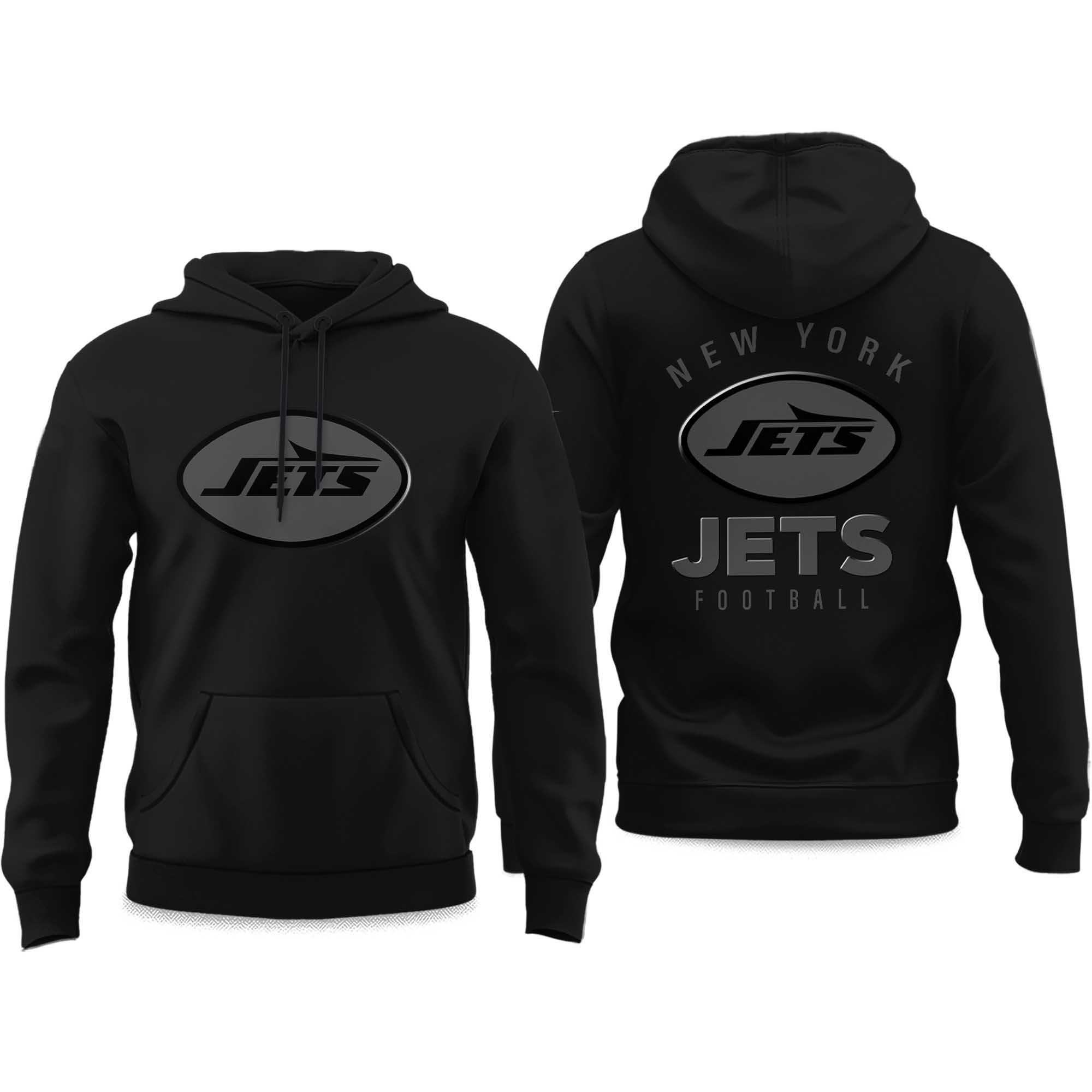 Jets Back In Black Hoodie