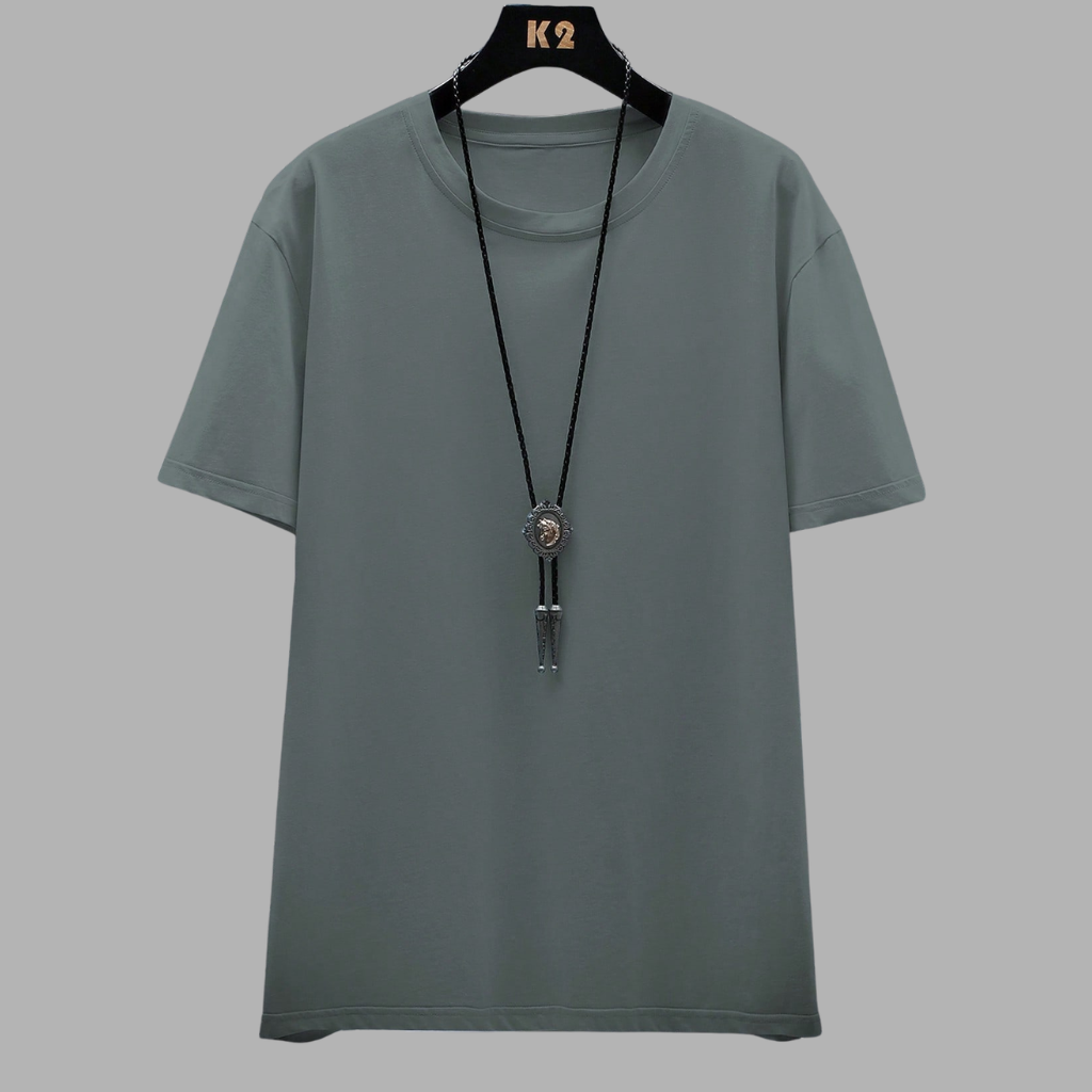Short Sleeve Round Design T Shirt For Men