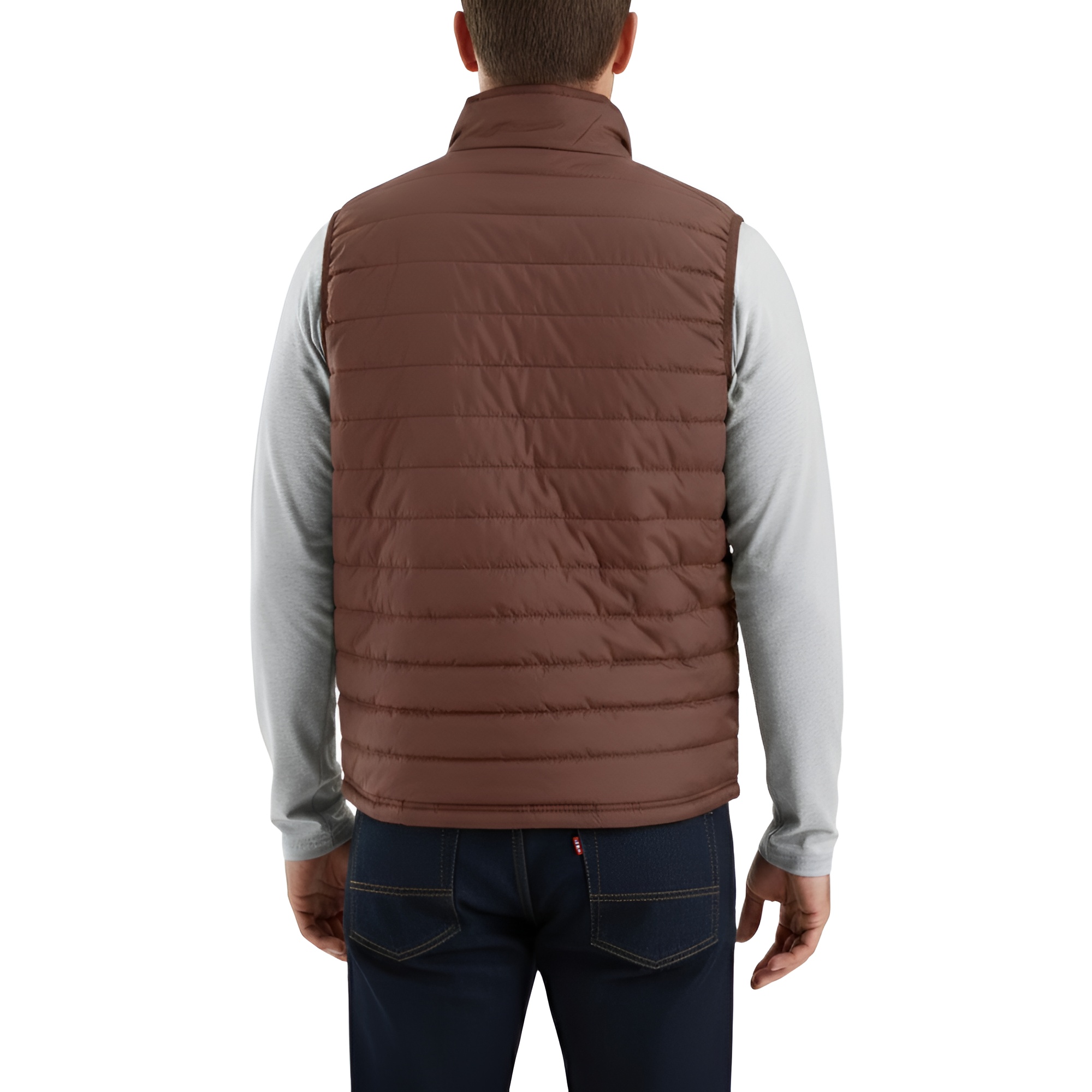 Lightweight Insulated Quilted Zip Front Outdoor Vest