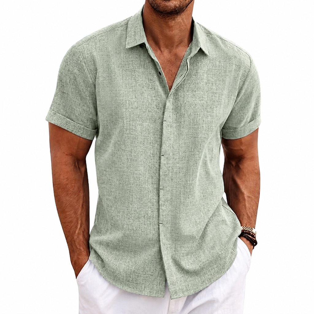Casual Summer Wear Short Sleeve Button Down Shirts For Men