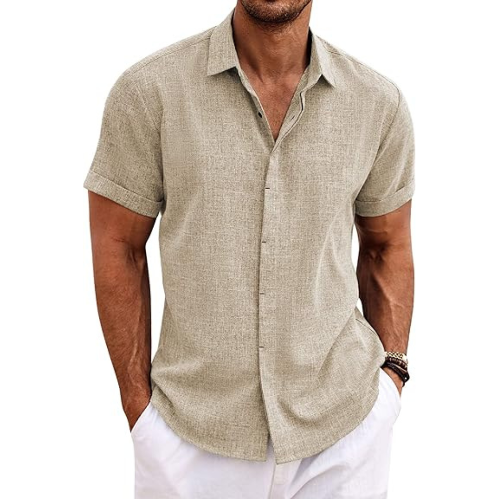 Casual Summer Wear Short Sleeve Button Down Shirts For Men