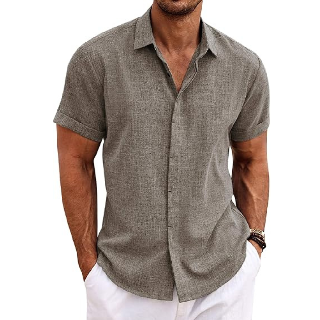 Casual Summer Wear Short Sleeve Button Down Shirts For Men