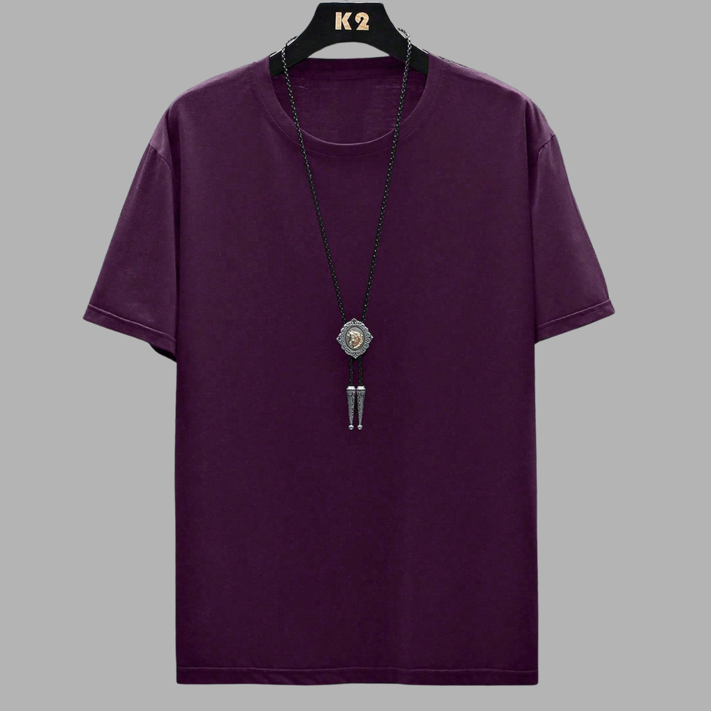 Short Sleeve Round Design T Shirt For Men