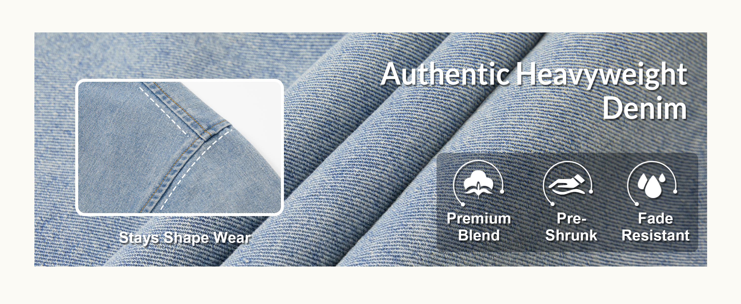 Men's Vintage Light-Wash Cotton Denim Shirt, Relaxed Fit Short-Sleeve Button-Down Casual Streetwear Top, Plain Mens Clothes