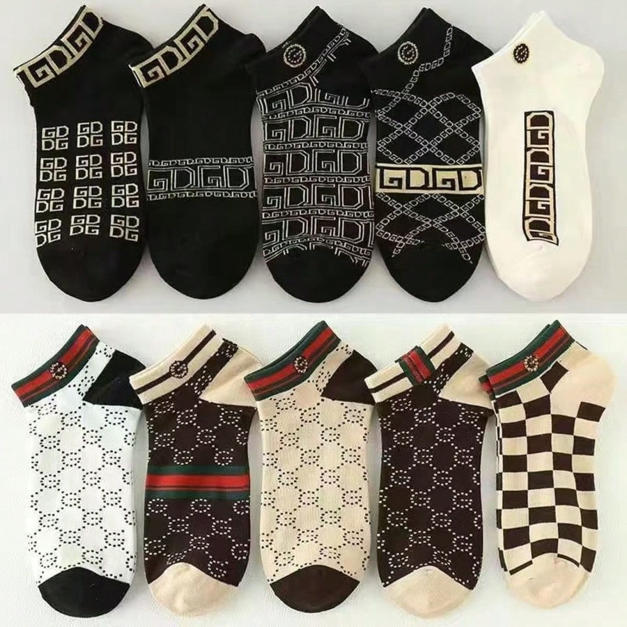 Pack Of 10 Pair Thin Casual Socks For Men