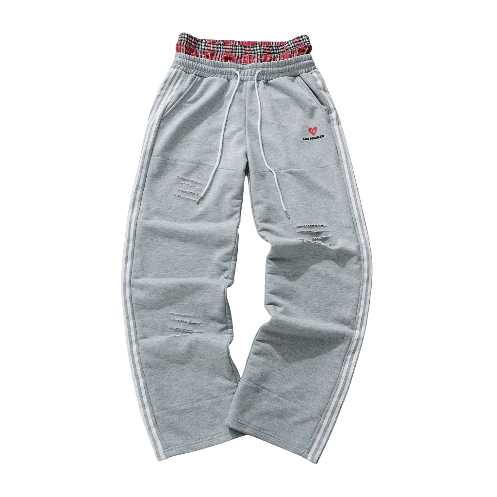 Loose Fleece Drawstring Sweatpants With Wide For Men
