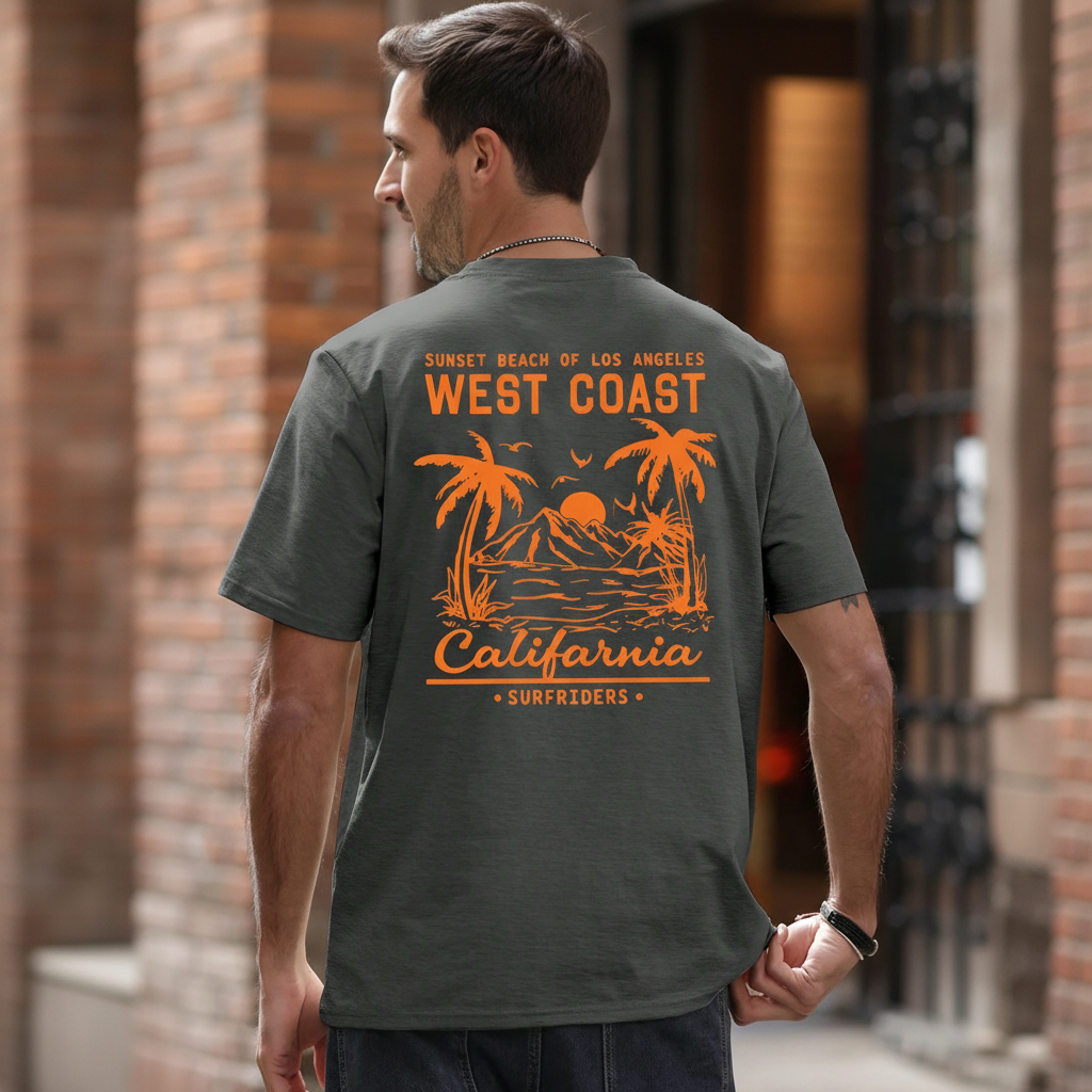 Graphic Print Short Sleeve Loose Fit T Shirt For Men Summer Wear