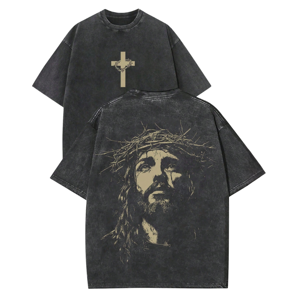 Graphic Printed Vintage Themed T Shirt For Men