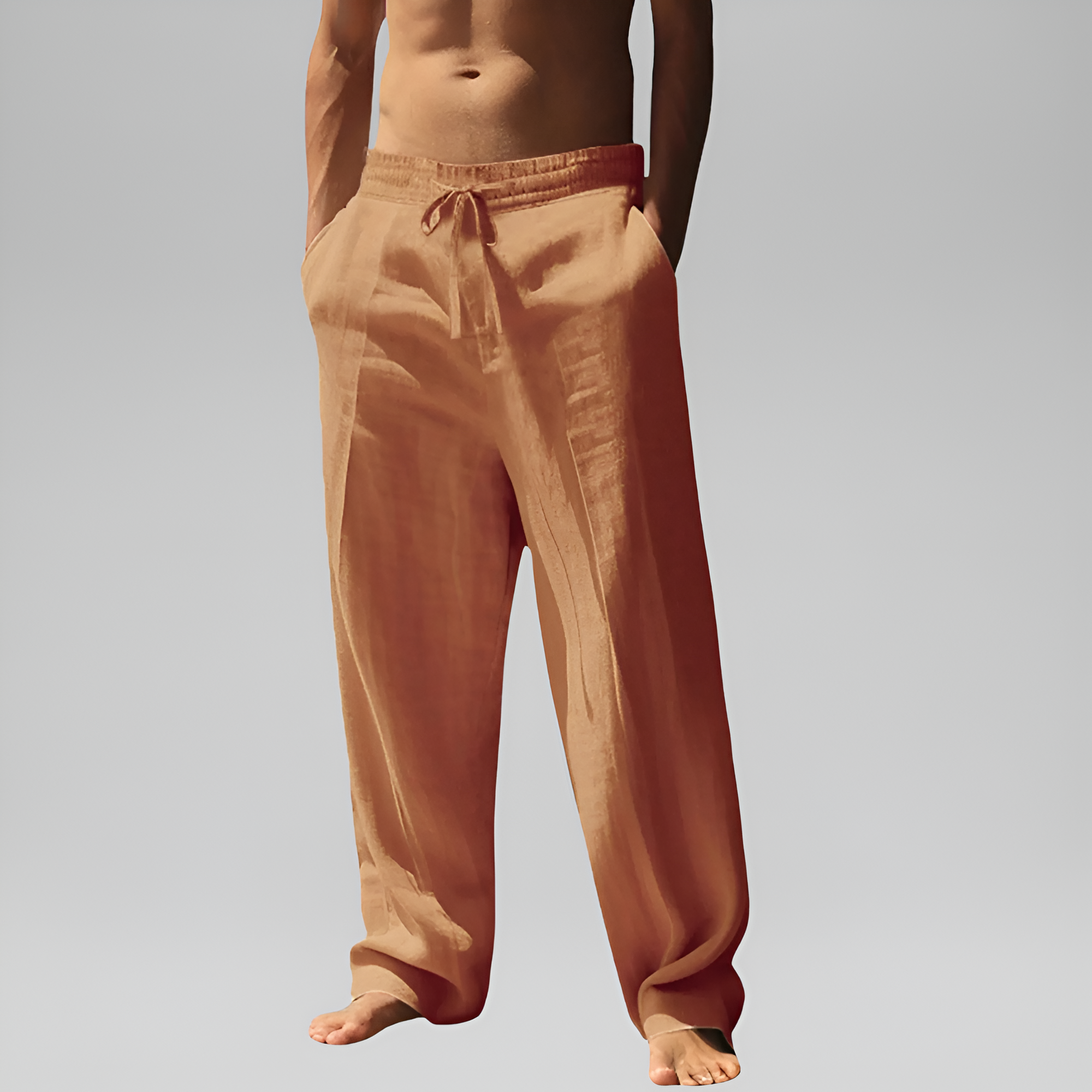 Lightweight Loose Fit Pants With Pockets For Men