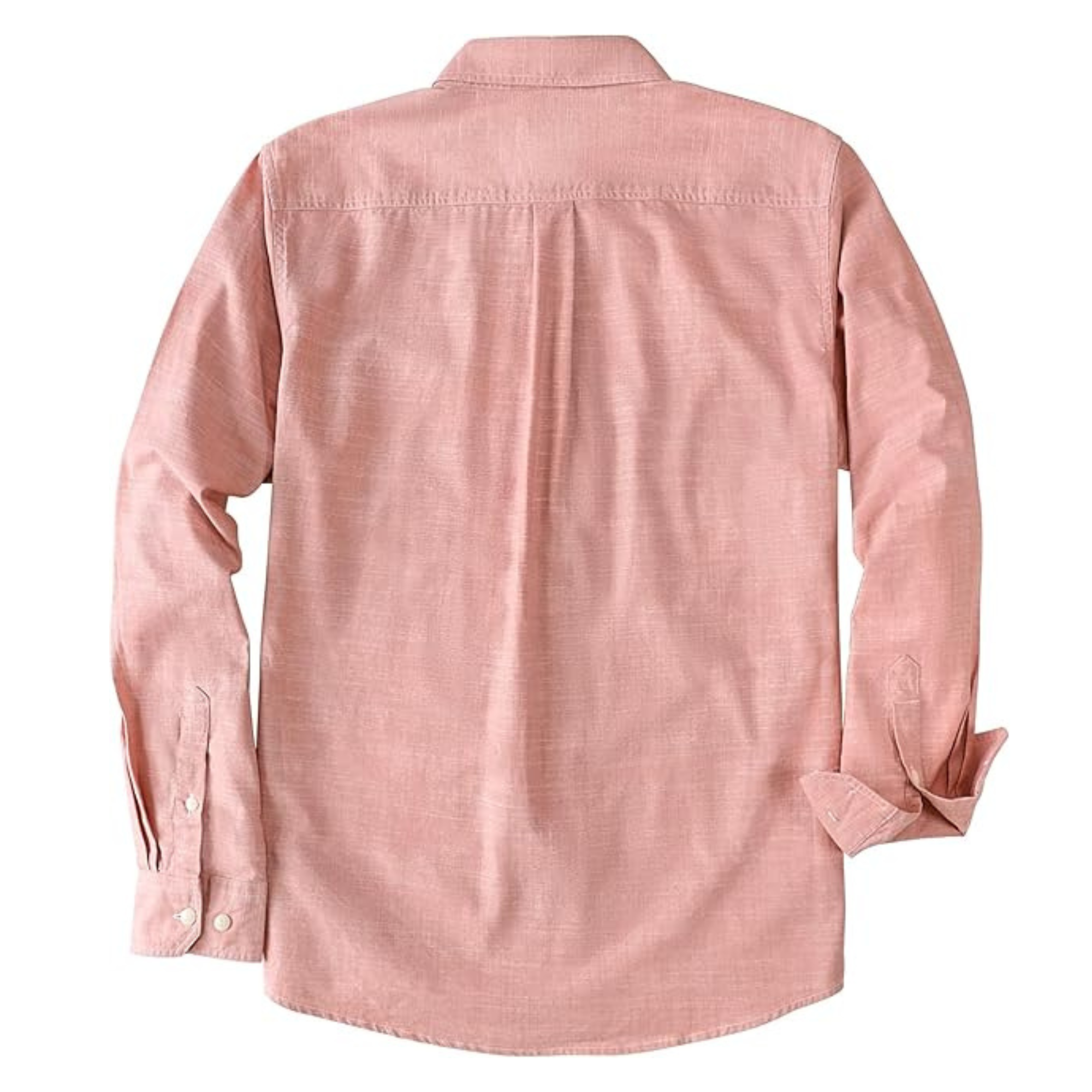 Cotton Chambray Button Up Work Shirt Regular Fit