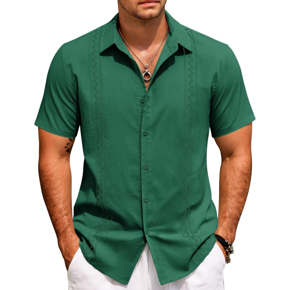 Summer Beach Button Down Shirt