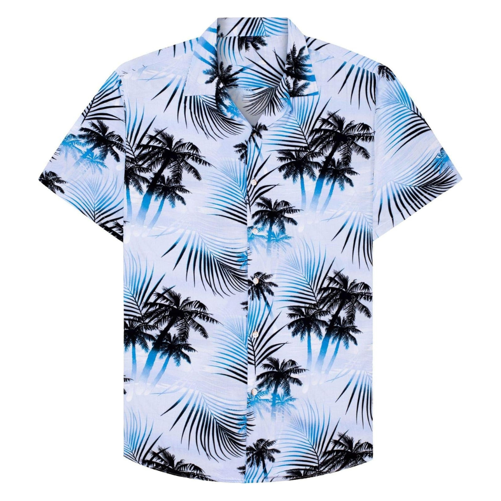 Tropical Hawaiian Casual Vacation Button Shirt
