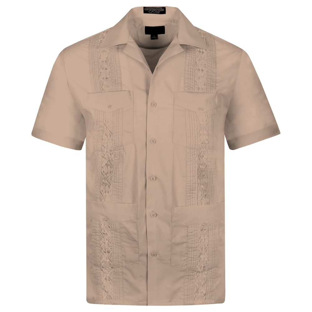 Short Sleeve Casual Wedding Beach Bartender Shirt