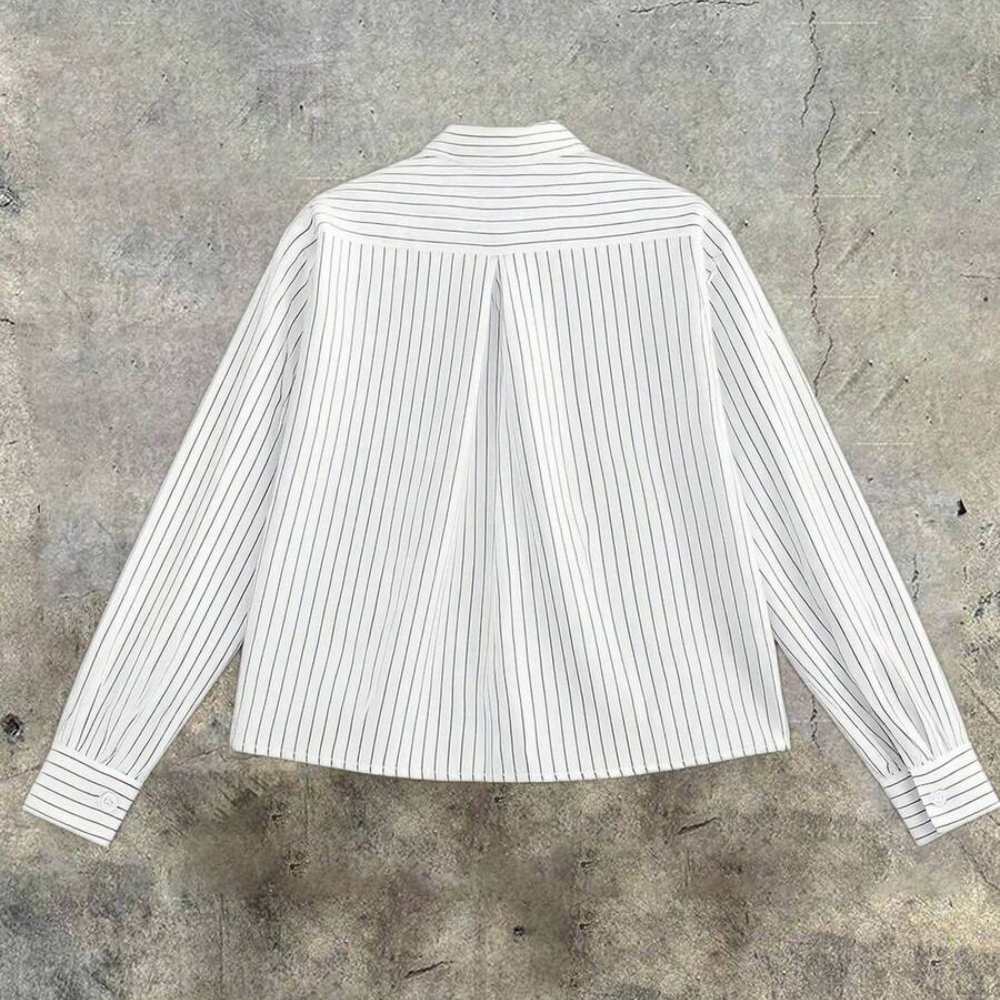 Vertical Striped Long Sleeve Casual Shirt For Men