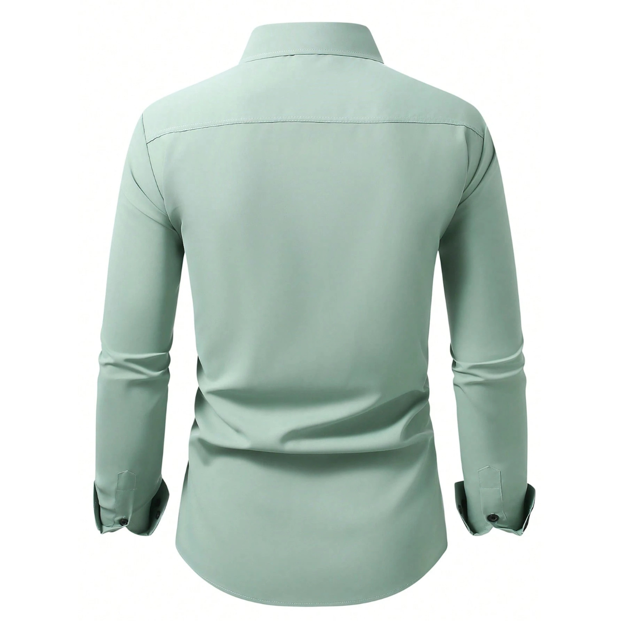 Long Sleeve Casual Formal Shirt With Contrast Design For Men