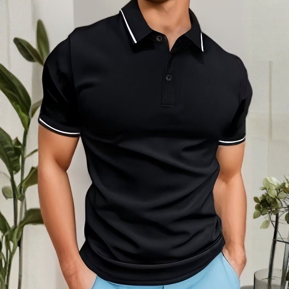 Summer Short Sleeve Turn Down Collar Casual Sportswear Shirt For Men