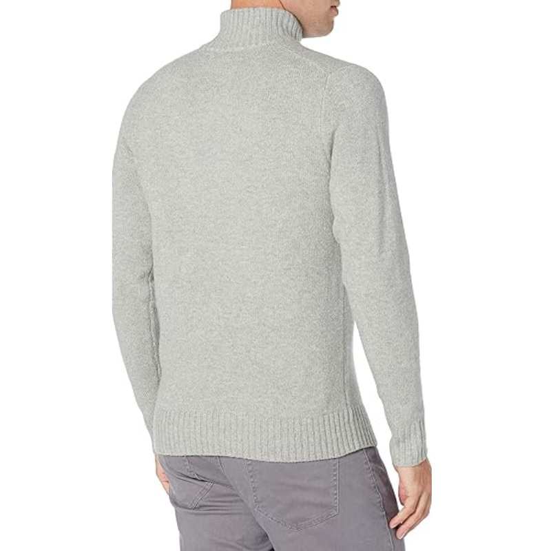 Ribbed High Collar Long Sleeve Sweater