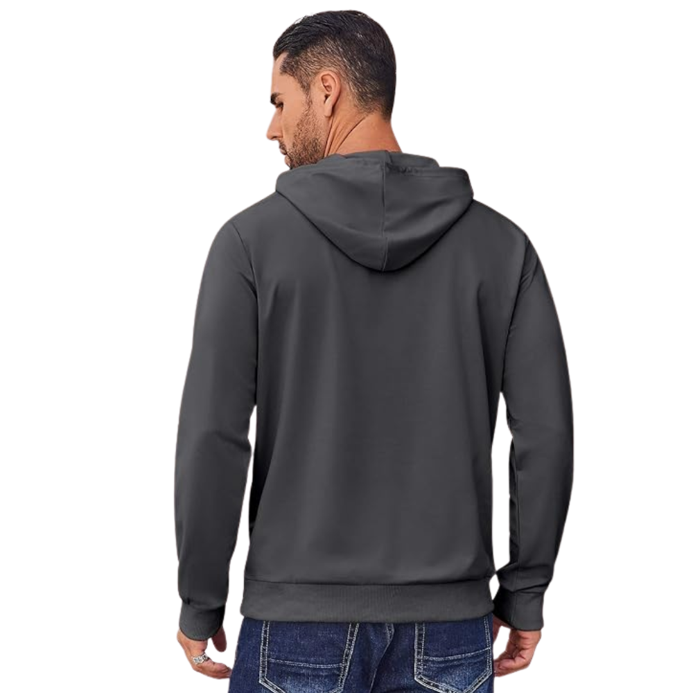 Men’s Casual Pullover Hoodie Long Sleeve Sweatshirt with Pocket