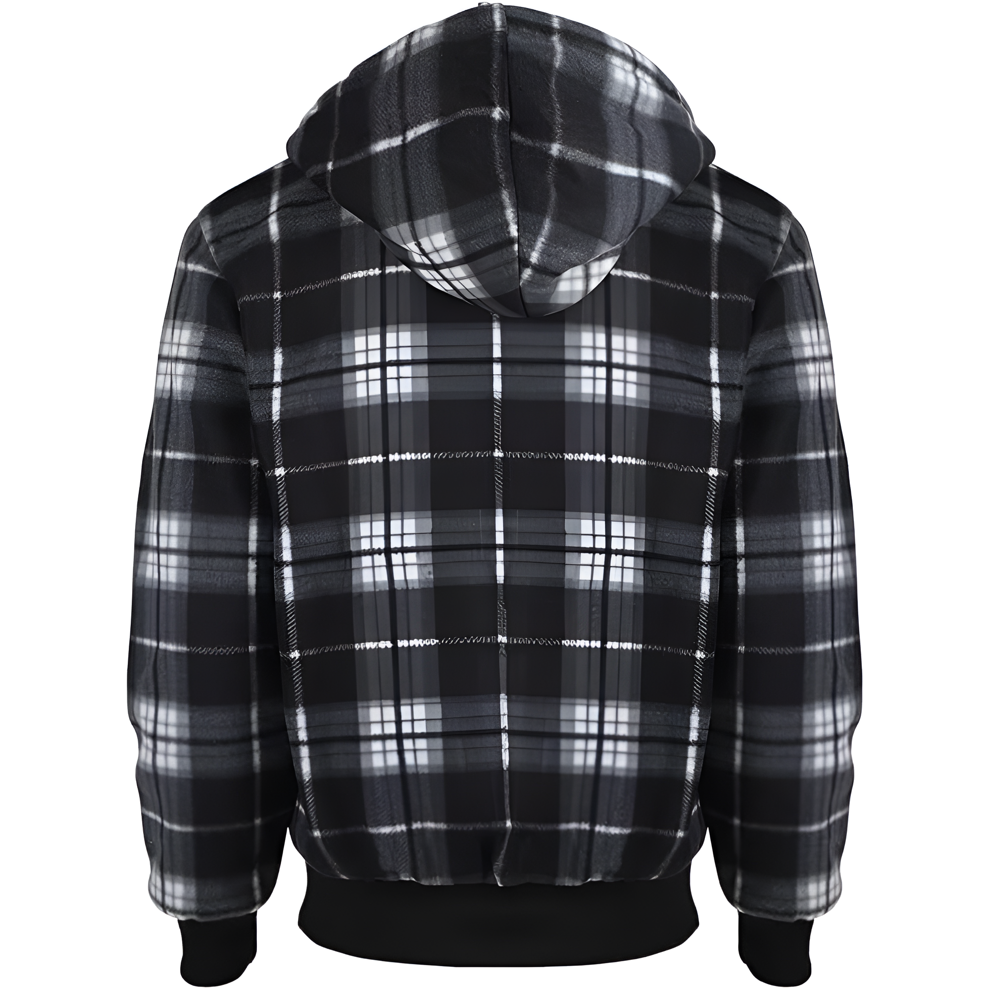  Winter Heavy Warm Sherpa Lined Fleece Plaid Flannel Jacket 