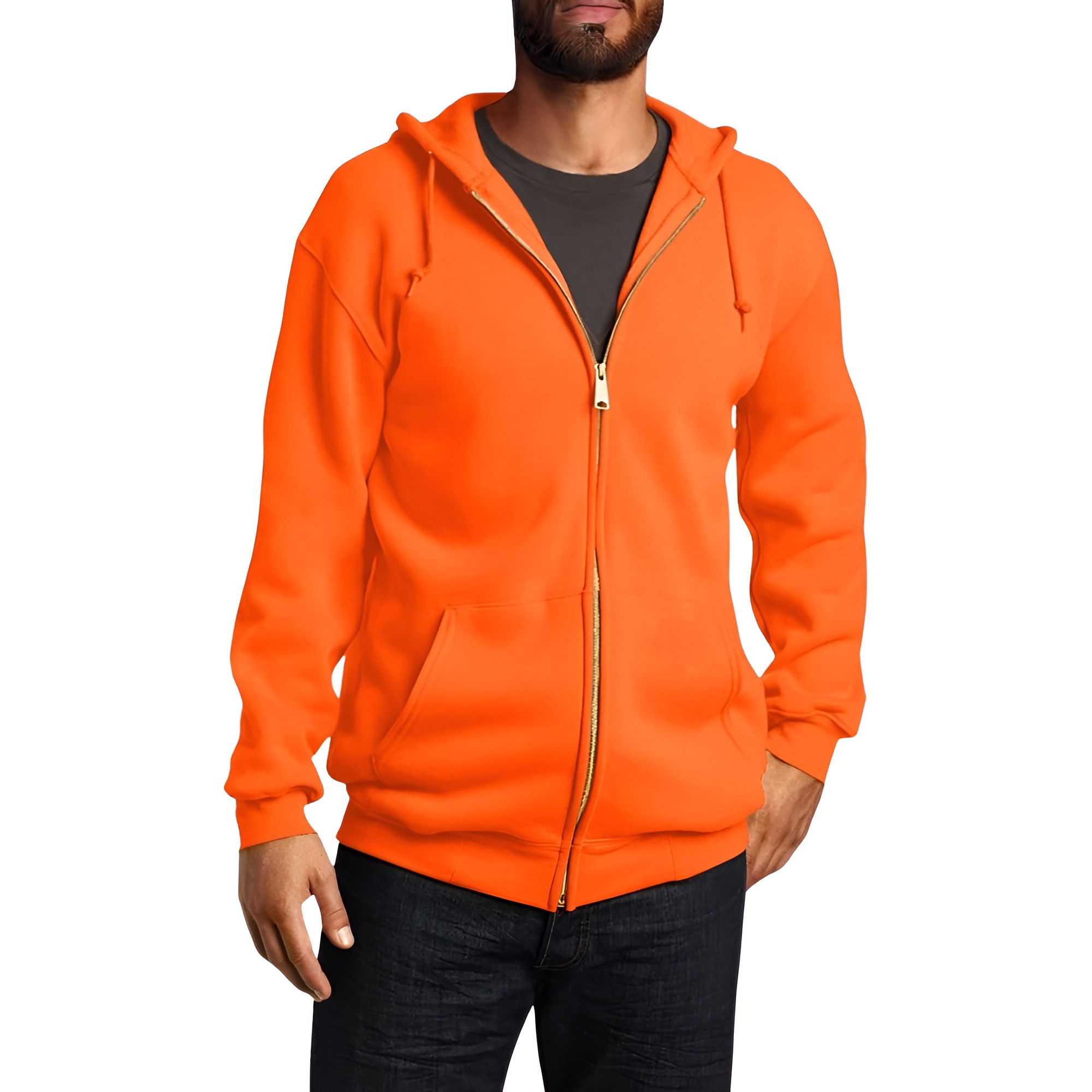 Men's Loose Fit Midweight Full-Zip Sweatshirt