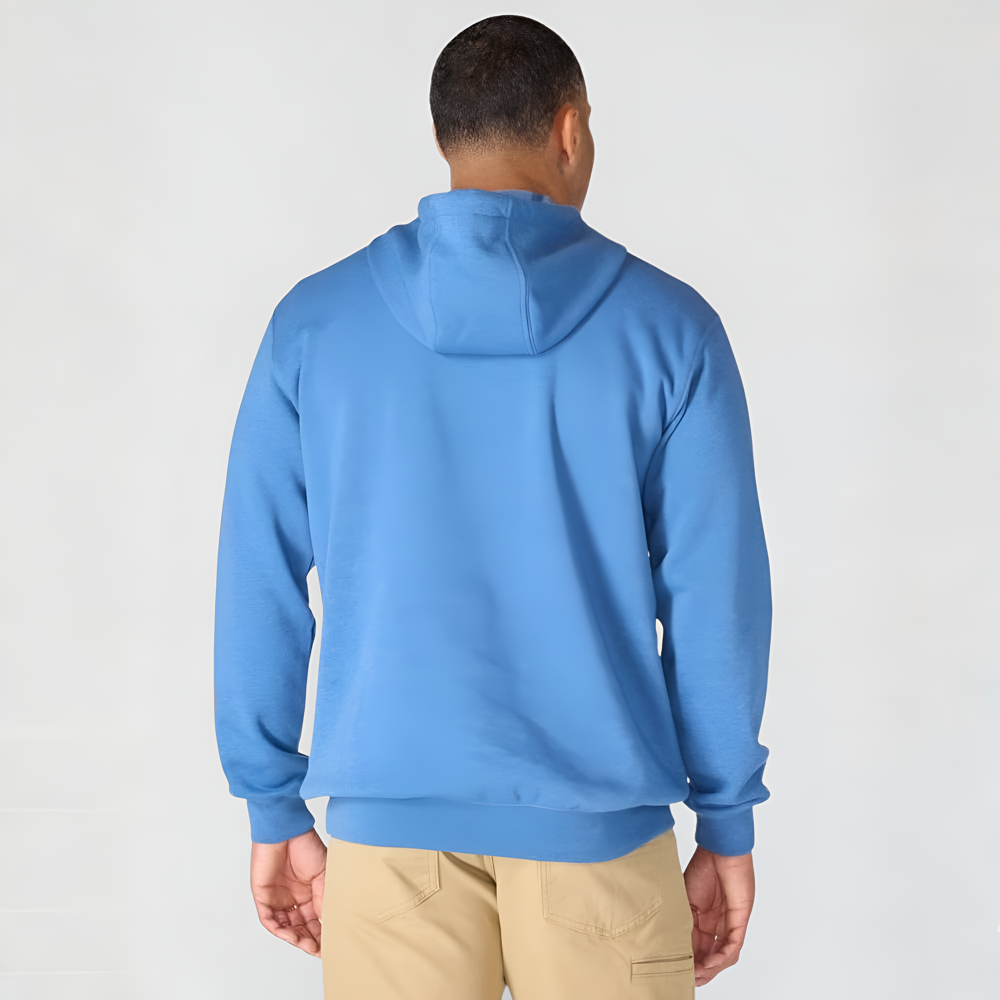 Midweight Pullover Hoodie with Graphic Logo Sleeve