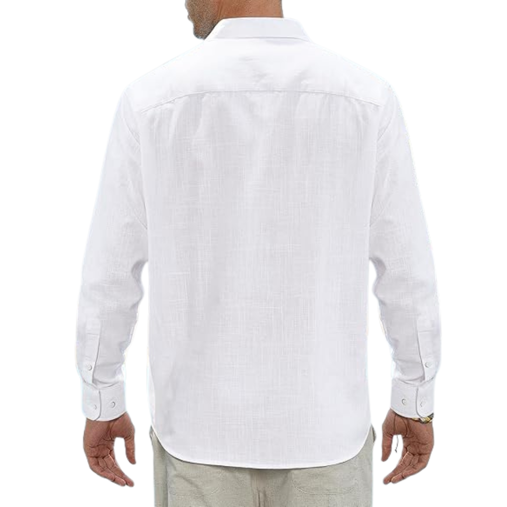 Casual  Button Down Long Sleeve Shirt Solid 
