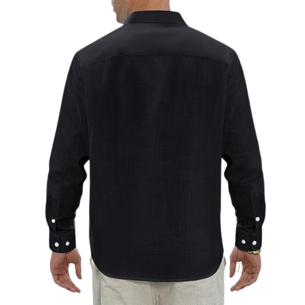Casual  Button Down Long Sleeve Shirt Solid 