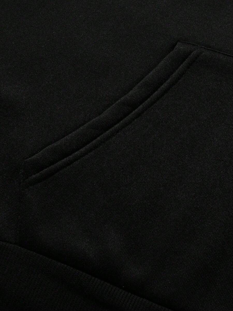Funny  2-Sided Hoodie _ Sweatshirt, Unisex Style, 100 Polyester Fiber Unisex Hoodie Belief Hoodie Men's Soft - Black - View 4