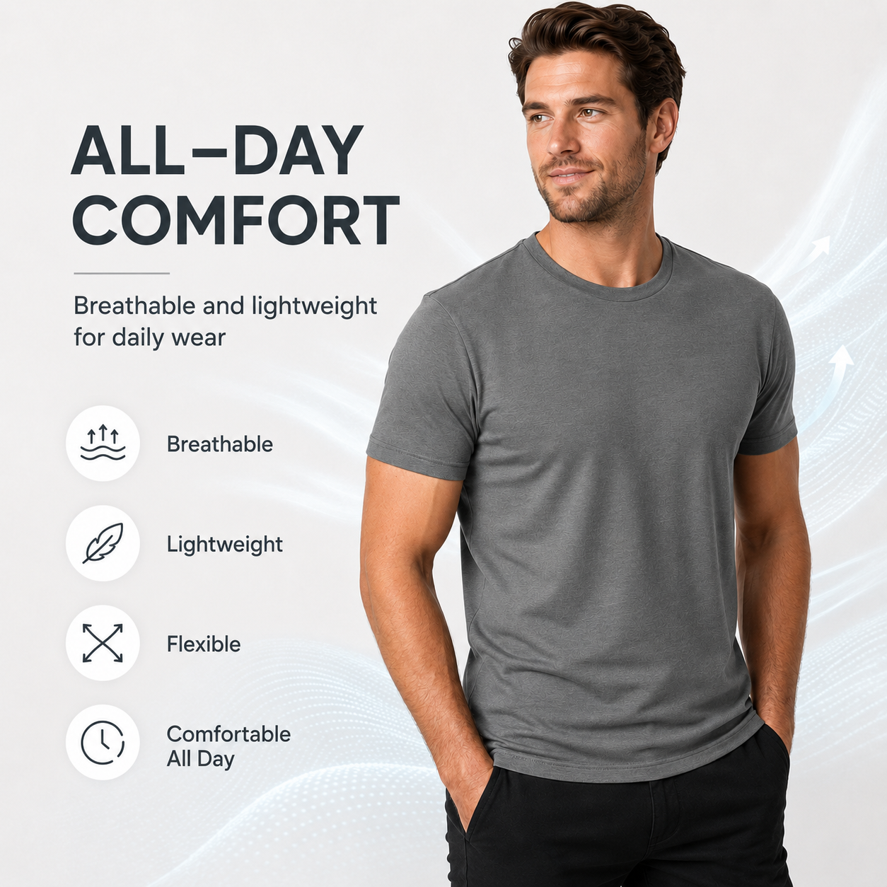 👕 LIMITED-TIME 50% OFF! ✨ Men&rsquo;s Short Sleeve Crew Neck T-Shirts