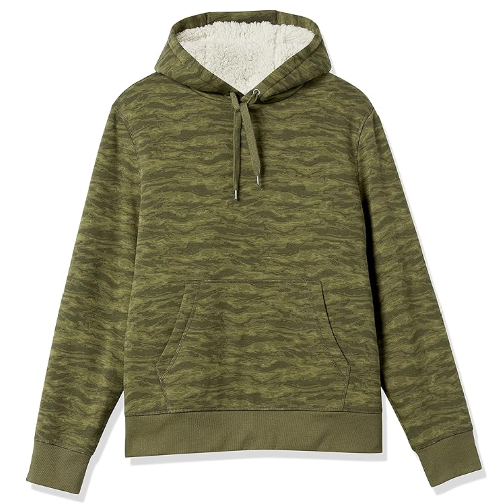 Men’s Sherpa-Lined Pullover Hoodie