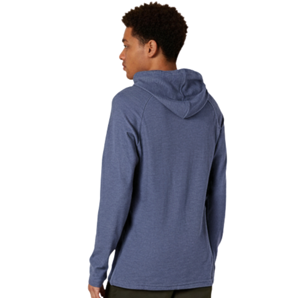 Long Sleeve Slub Thermal Pullover Hoodie For Men