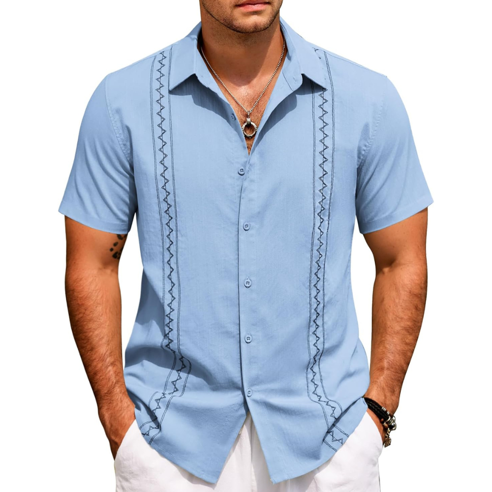 Summer Beach Button Down Shirt