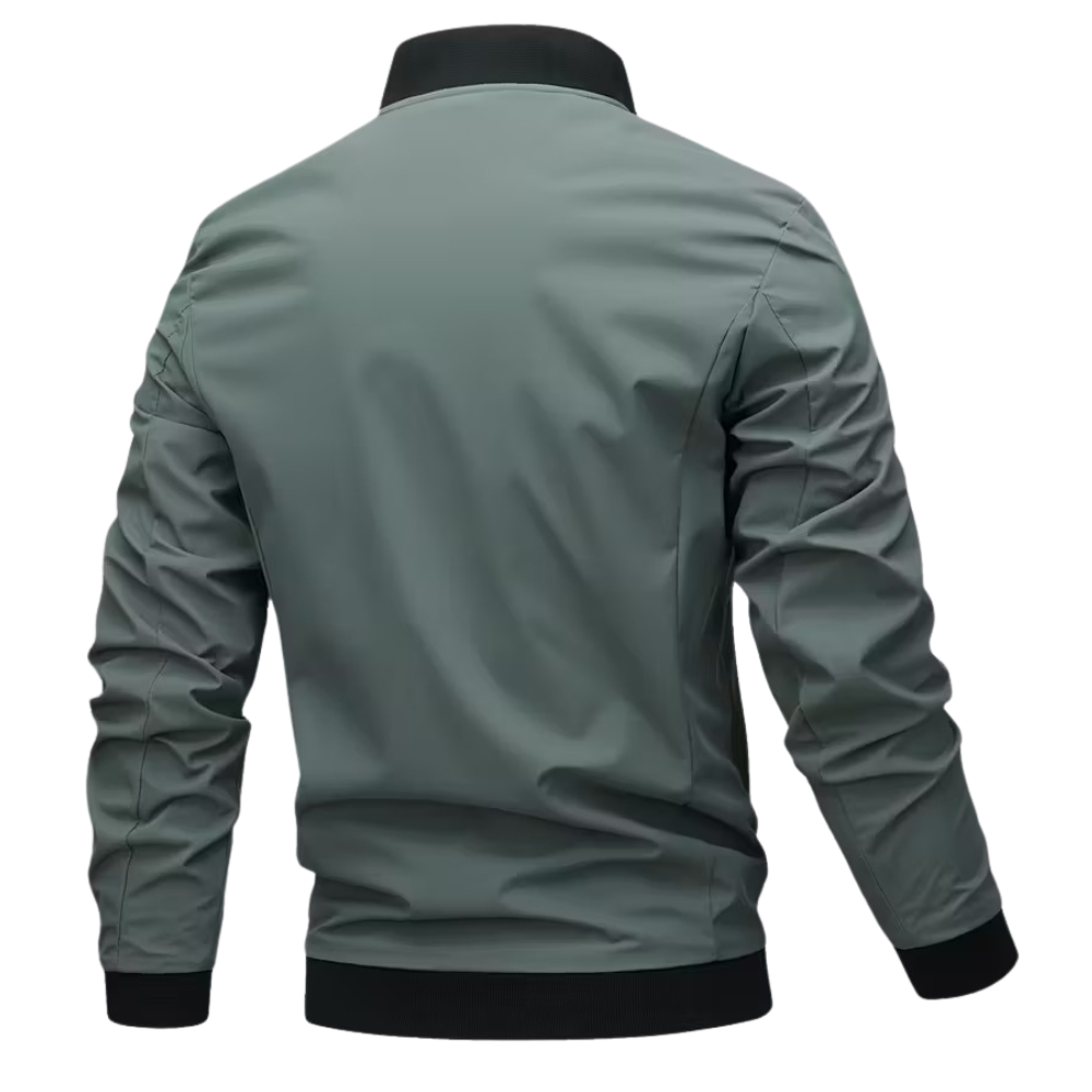 Letter Embroidered Bomber Jacket For Men