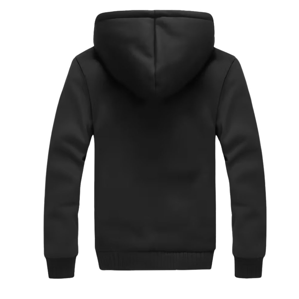 Warm Fleece Hooded Jacket For Men