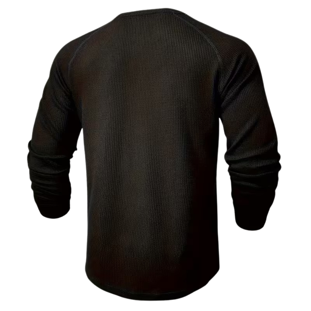 Long Sleeve Shirt With Half Button For Men