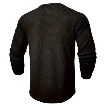 Long Sleeve Shirt With Half Button For Men