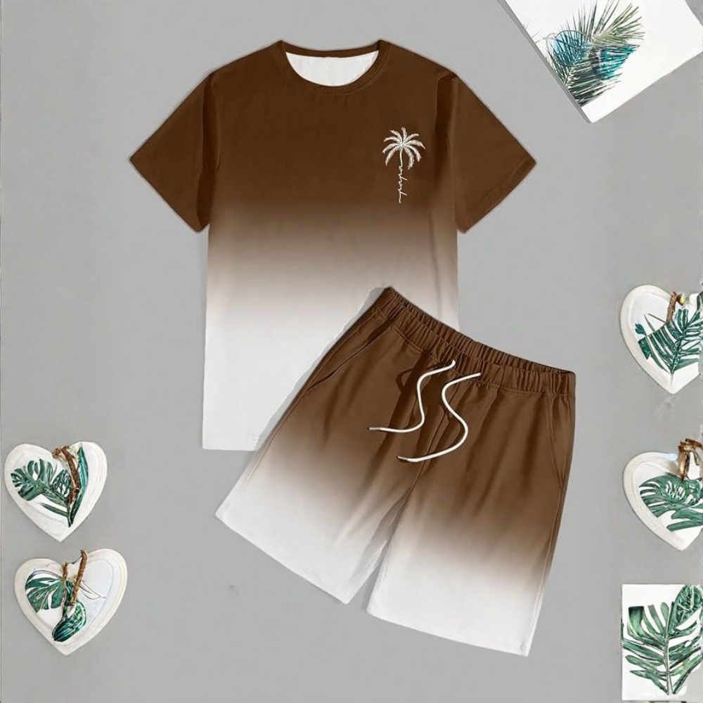Beach Short And Tshirt Set For Men