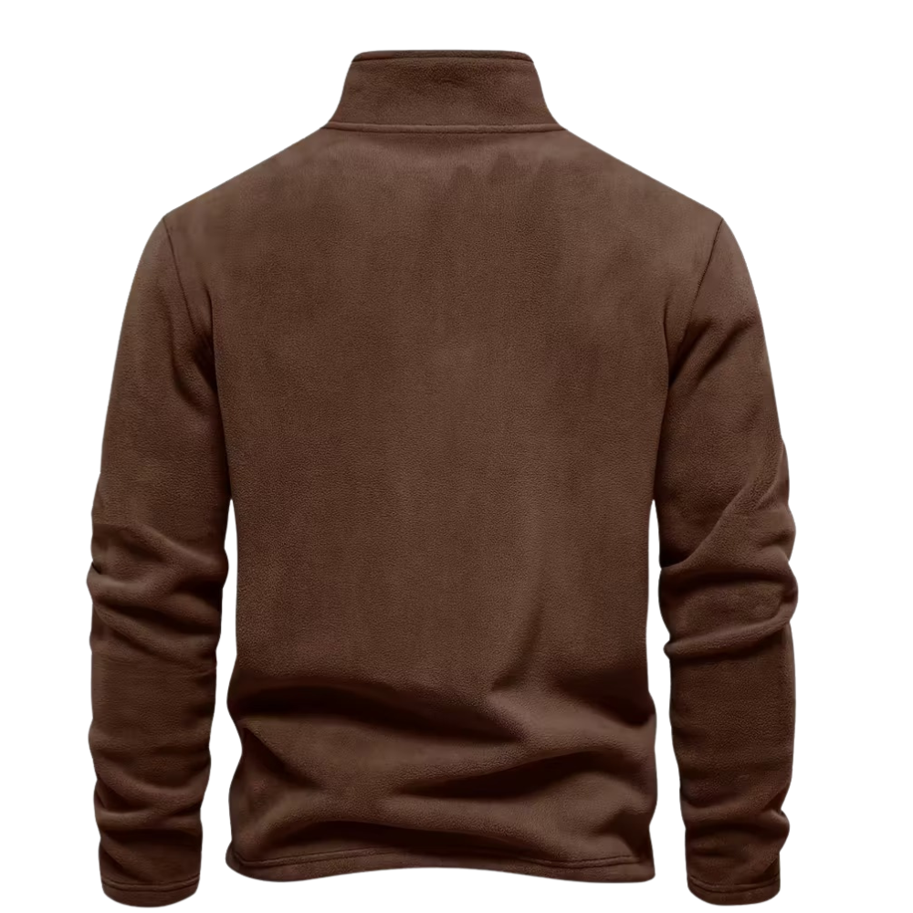Half Zip Thermal Fleece Winter Sweater For Men