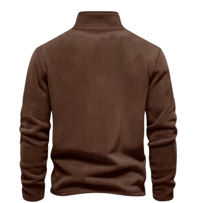 Half Zip Thermal Fleece Winter Sweater For Men