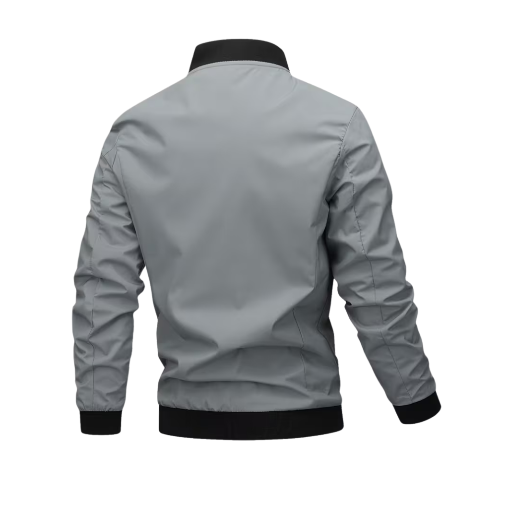 Letter Embroidered Bomber Jacket For Men