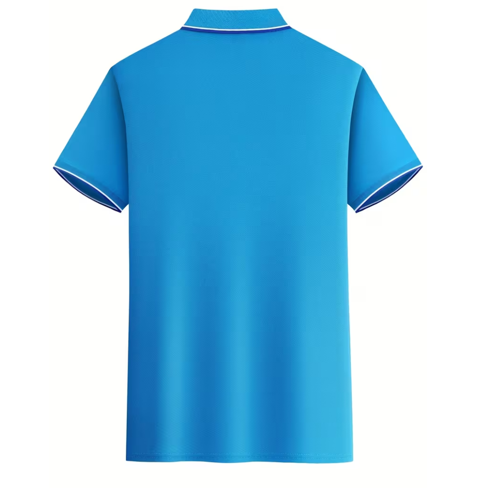 Classic Button Up Collar Polo Shirt For Business Casual Wear For Men