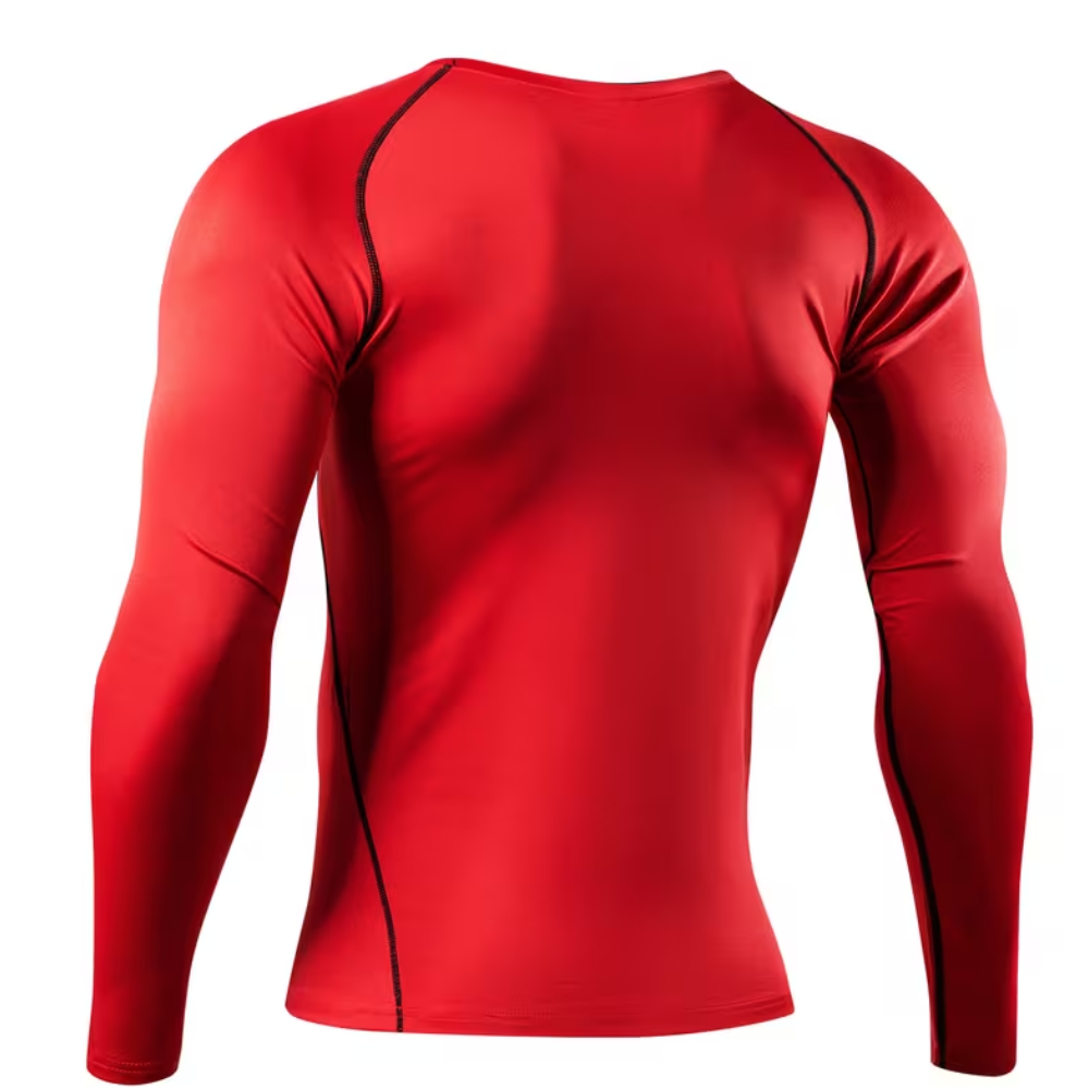 Long Sleeve Compression Workout Base Layer Shirt For Sports Men