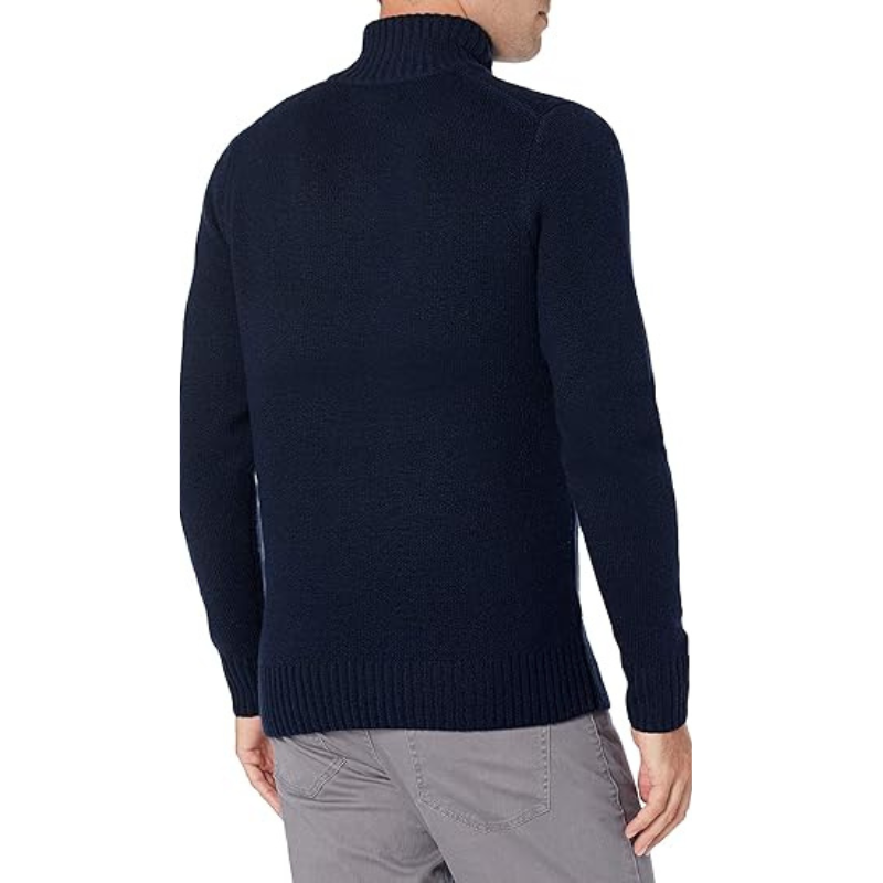 Ribbed High Collar Long Sleeve Sweater