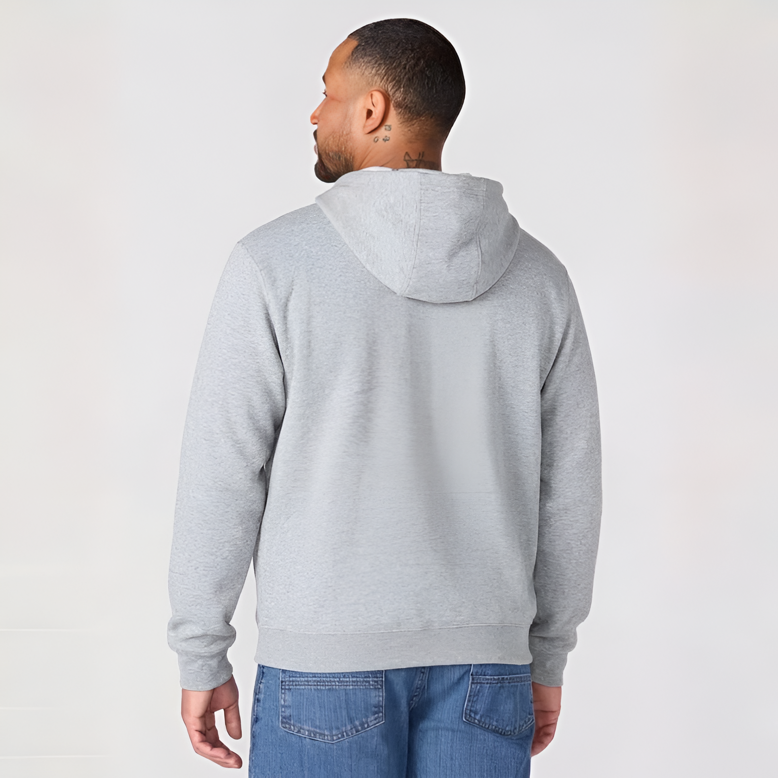 Midweight Pullover Hoodie with Graphic Logo Sleeve