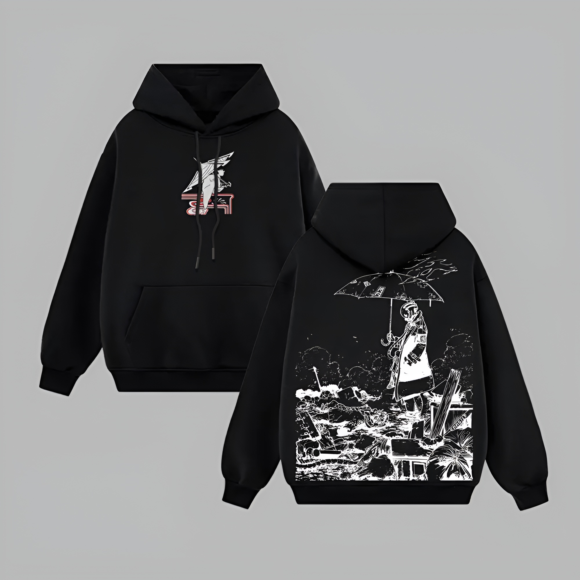 Gachiakuta x Rudo & Enjin Anime Retro Unisex T-Shirt, Hoodie, Oversized Unisex Anime Merch