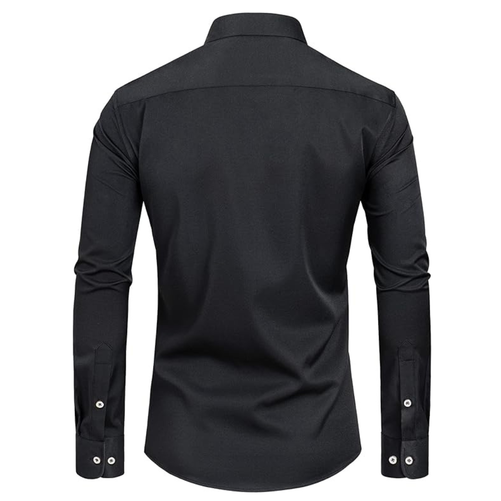 Pleated Formal Dress Prom Party Shirt For Men