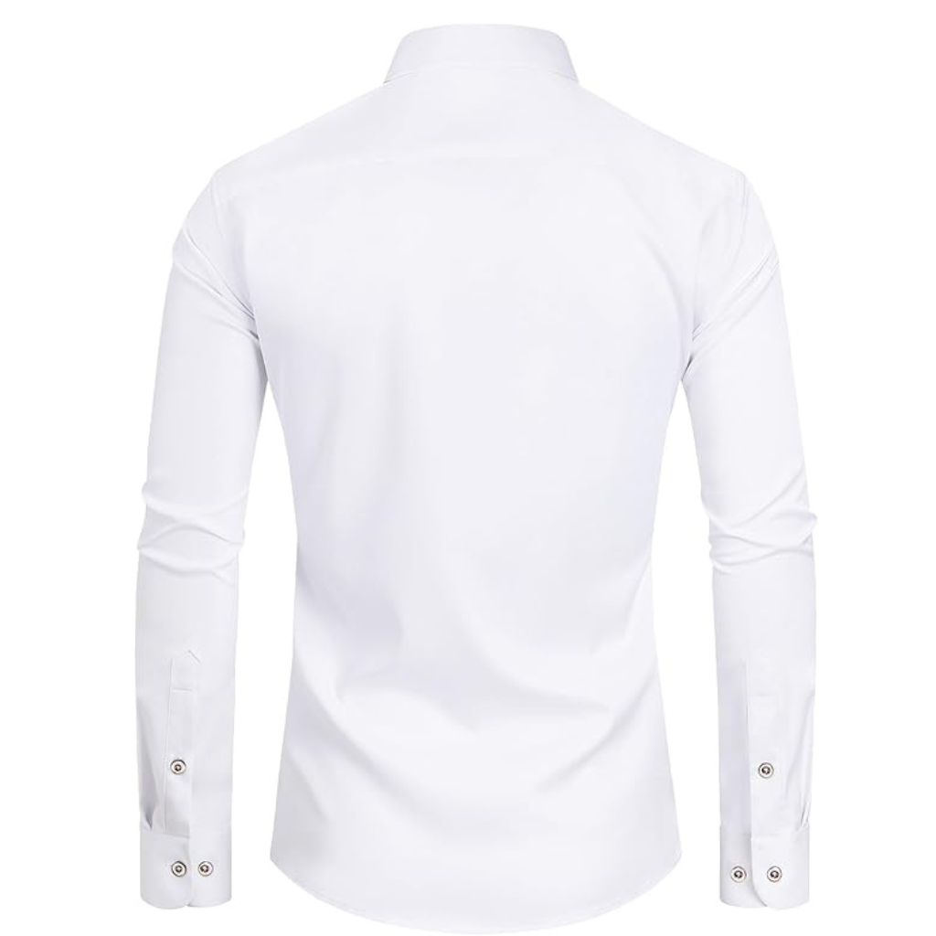 Pleated Formal Dress Prom Party Shirt For Men