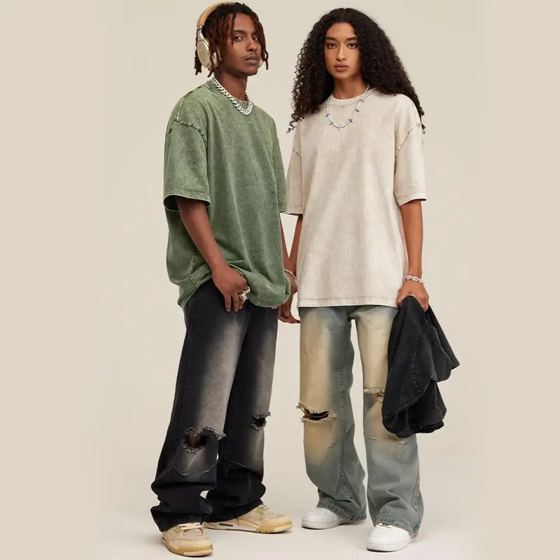 Pack Of 3 Oversized Loose Short Sleeve Summer Tshirts