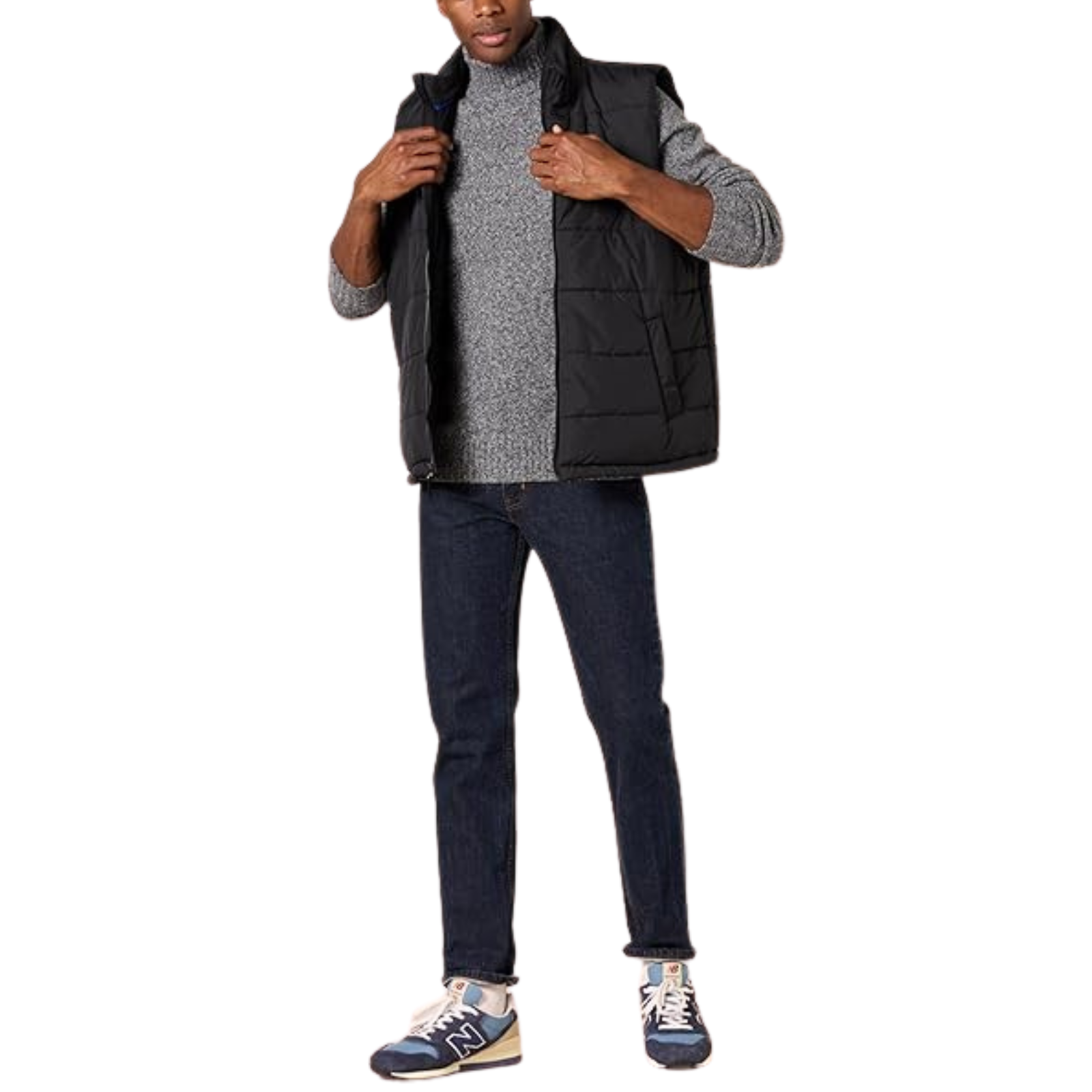 Ribbed High Collar Long Sleeve Sweater