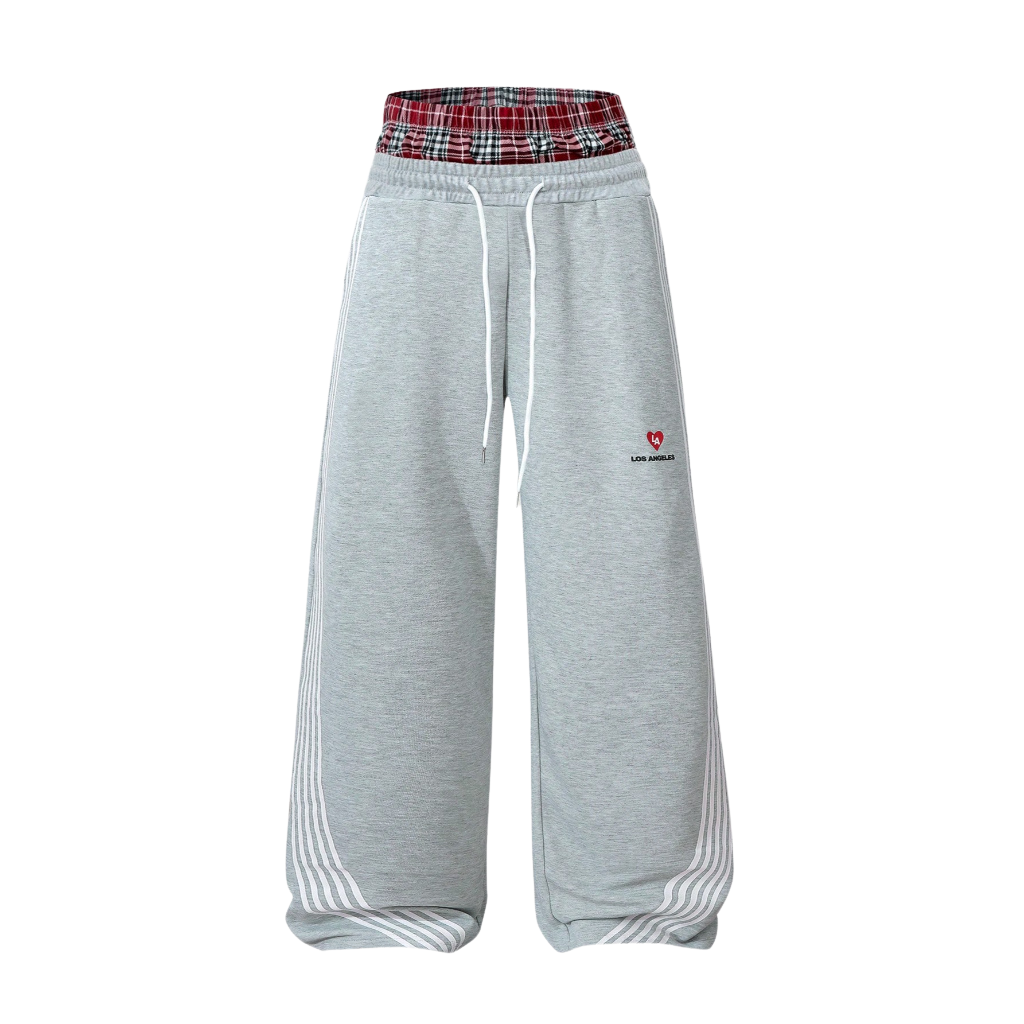 Loose Fleece Drawstring Sweatpants With Wide For Men